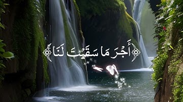 فسقى لهما ثم تولا إلى الظل).تلاوة عطرة من القارئ الشيخ ريان المحيسني....💙💛💦🍁