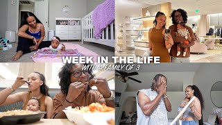 WEEK IN THE LIFE OF A FAMILY OF 3 | shopping, eating, tummy time etc.