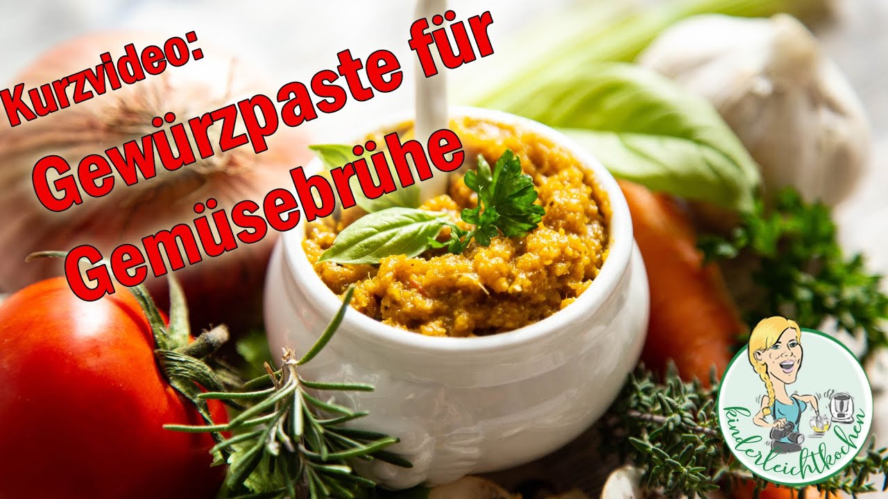 Kurzvideo: Gewürzpaste für Gemüsebrühe mit dem Thermomix - YouTube