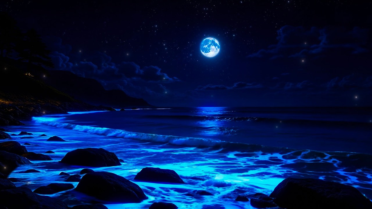 Расслабляющая фортепианная музыка и звуки волн для глубокого сна, снятия стресса и тревоги, медит...