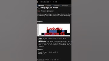 Trapping rain Water problem|| leetcode 42 problem #coding #dsa C++ #music