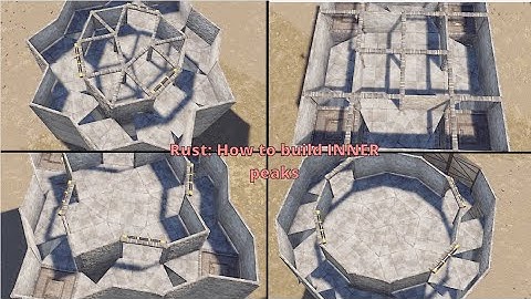 Rust: How to build inner peak downs, EASY, FAST, In depth building guide