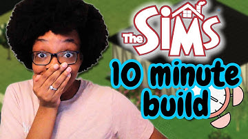 I built my FIRST house in * the SIMS 1 * but in 10 MINUTES!?! | The Sims 1 10 Minute Build Challenge