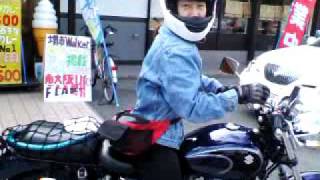 ＳＵＺＵＫＩ　TS250　HONDA Hornet　CB250F　美女　２人組ツーリング