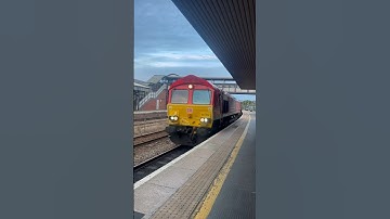 DB Class 66/6 66652 at Gloucester | #class66 #db #freight #freighttrain #railway #trains #ukrail