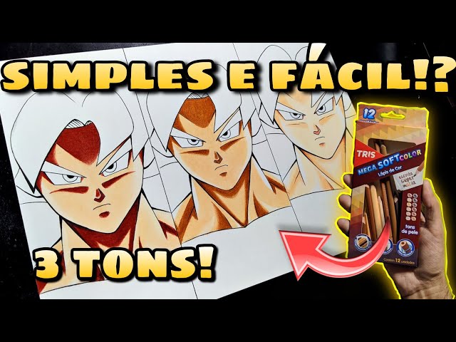 Parte 1 colorindo a pele do Vegeta. O tom tá pele não ficou como