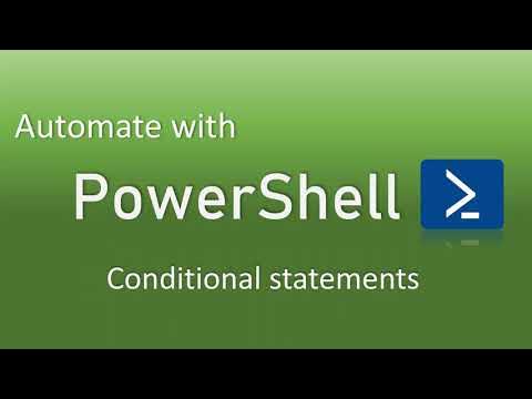 PowerShell | Conditional statements | QA Automation Alchemist - YouTube