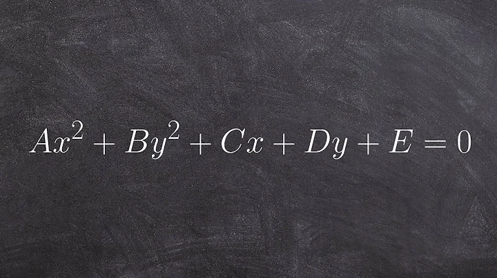 Learn how to classify conic sections