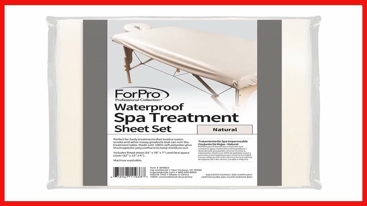 Great product ForPro Waterproof Massage Table Cover, Protective Spa Treatment Sheet Set for