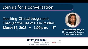 Teaching  Clinical Judgement Through The Use Of Case Studies