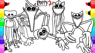 Poppy Playtime Chapter 3 New Coloring Pages / How to Color ALL NEW BIG MONSTERS / NCS MUSIC