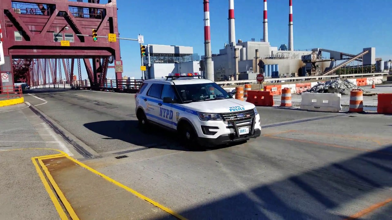 NYPD 114TH PCT Responding To Roosevelt Island In Astoria, Queens, New