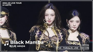 [2K] aespa 에스파 - Black Mamba | 2024-25 aespa LIVE TOUR – SYNK : PARALLEL LINE – ENCORE (60FPS)