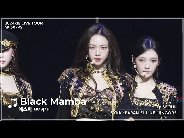 2K] aespa 에스파 - Black Mamba | 2024-25 aespa LIVE TOUR