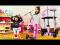 Katy Play with Cleaning Toys for Kids - Cutie Helps Mummy | Katy Cutie Show