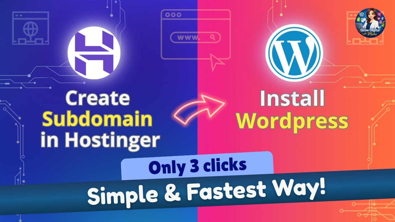 How to Create a Subdomain and Install Wordpress in Hostinger | Add ...