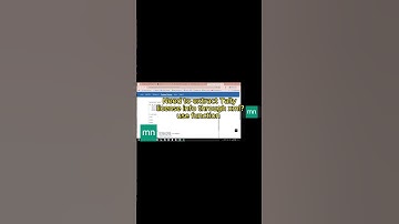 Exporting the license info in xml Tally #short #shorts