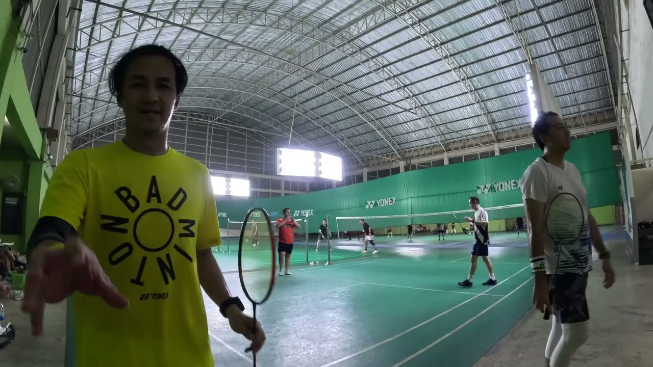 #เพิ่มสุข [Drunker Badminton] Game3 Beer Touch VS Eart Champ   4K
