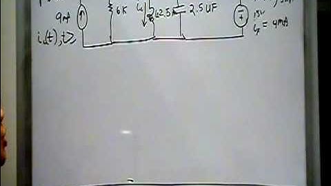 Step Response Parallel RLC Circuit P8.32 Nilsson Riedel Electric Circuits 9E Solution