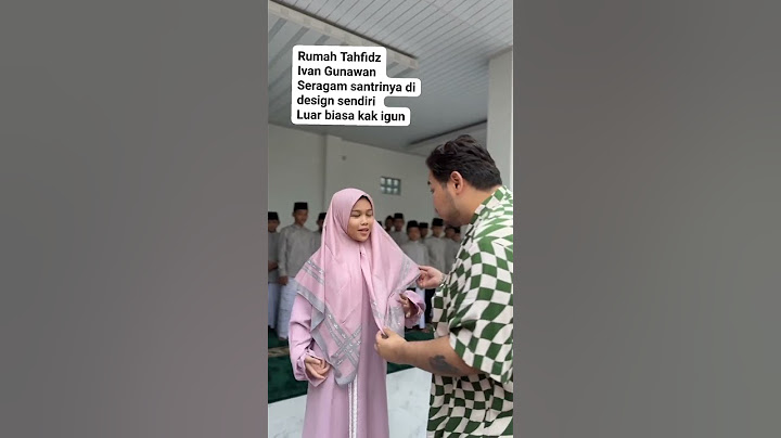 masya Allah ivan gunawan punya rumah tahfidz