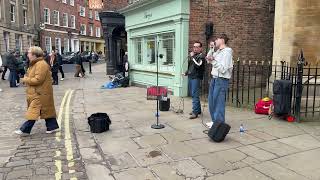 #bgt 2026 - Finley Barrett-Carter Busking in York with 'Jukebox' Jack Hunter - 4