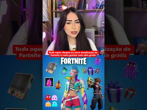 TUDO OQUE CHEGOU NA NOVA ATUALIZAÇÃO DO FORTNITE E UMA SKIN GRATIS #fortnite #fortnitebr