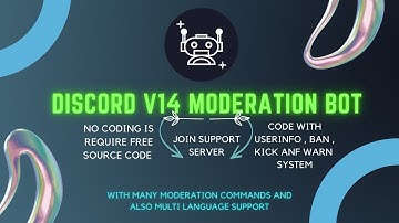 [Discontinued] How to make a Advance V14 Slash Support Moderation Bot for Discord in 5 minutes !!