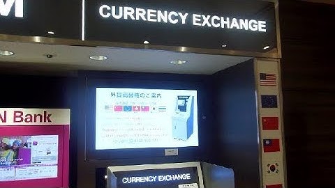 Currency Exchange Machine in Japan