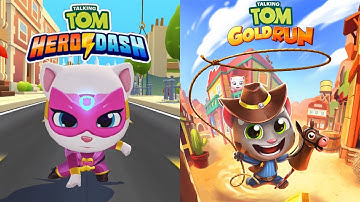 Talking Tom Gold Run vs Talking Tom HERO DASH Android Gameplay #7