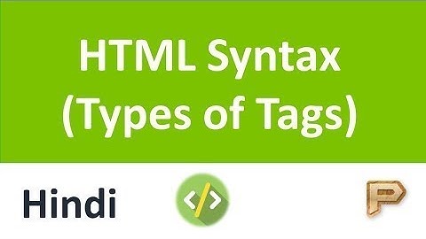 Types of HTML tags in Hindi || #TechnicalDeepak channel by video