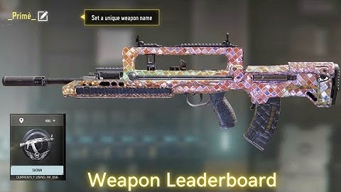 Weapon Leaderboard tips for CODM
