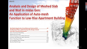 Analysis and Design of Meshed Slab and Wall in midas Gen (Apr 17 2020)
