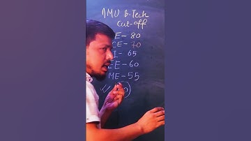 AMU B.tech Cut off 2024 | AMUEEE 2024 #shorts