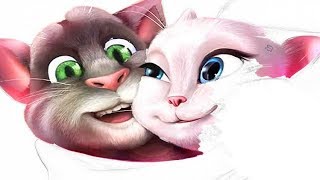 Coloring Talking Tom and Angela in Love Magic Coloring Book video for Kids screenshot 5