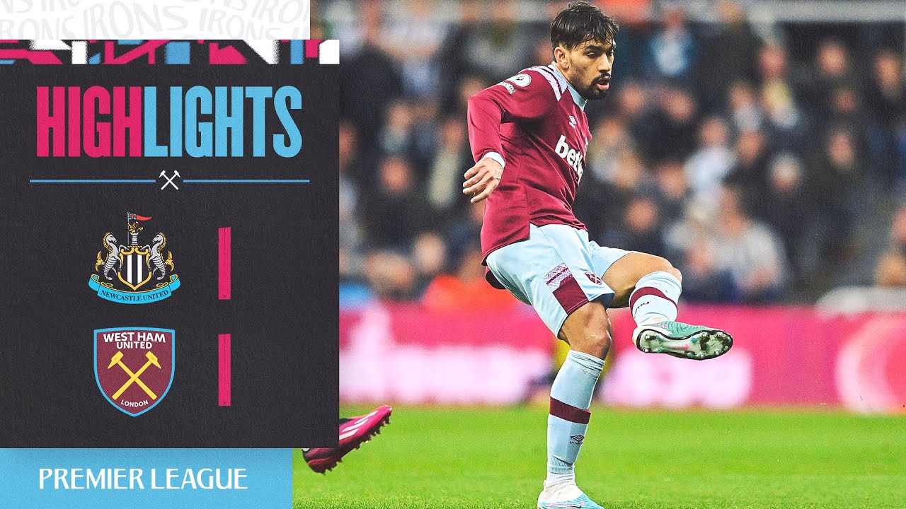 Lucas Paquetá marca e West Ham arranca empate com o Newcastle no Inglês