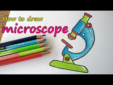 How to Draw microscope. วาดรูปกล้องจุลทรรศน์ #วันวิทยาศาสตร์