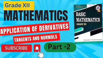 Grade XII.. Mathematics... Exercise 13.3 Solution(Part 2)