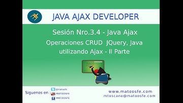 Curso de Java AJAX - Sesión Nro.3.4 - Operaciones CRUD JQuery-Java usando Ajax - II Parte