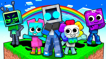 Locked on ONE CHUNK with DANDY WORLD in Minecraft!