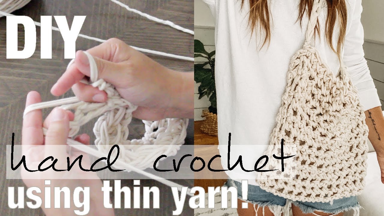 Finger Crocheted Purse Tutorial  YouTube