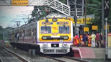 Modern ICF EMU local trains meets conventional local train | Local train crossing
