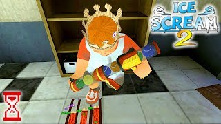 картинка: Забрал у Чарли теннисный пистолет | Ice Scream 2