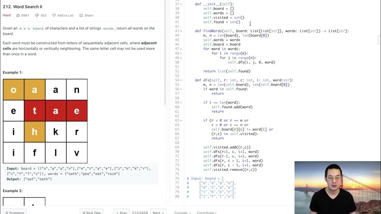 UMPIRE Algorithms: Word Search II (Part 2 of 2) - YouTube