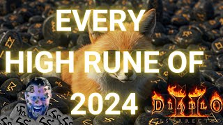 Every High Rune Drop Of 2024 - Diablo 2 Resurrected