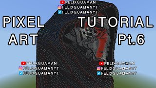 Minecraft Pixel Art Tutorial - Kylo Ren (Star Wars) Part 6