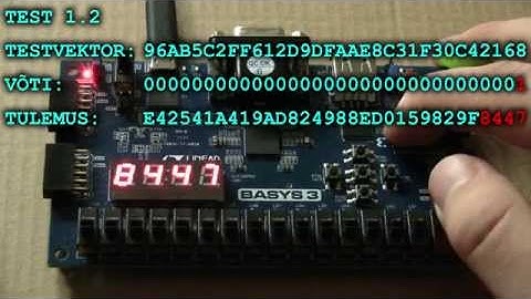 AES KOOSTÖÖ TEST BASYS 3 ARENDUSPLAADIL