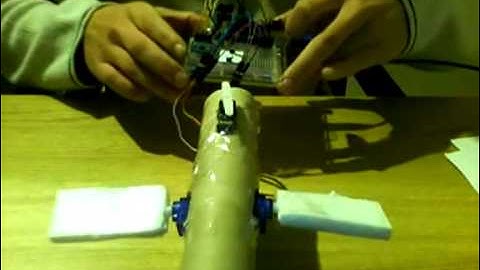 Arduino + ADXL 335 Controlling 3 Servos.