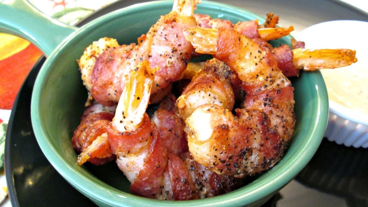 Bacon Fried Shrimp Speedy Cooking Videos PoorMansGourmet YouTube