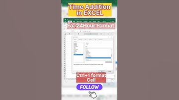Excel Time Addition Trick #Excel #exceltipsandtricks #excelshortcuts #exceltips #shorts @satishg1508