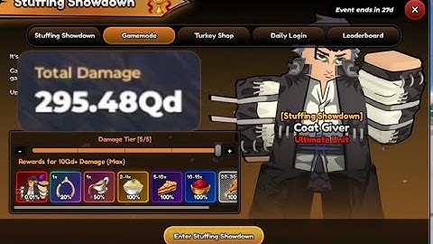 How to EASILY get over 200QD+ In ThanksGiving Event In Anime Last Stand (duo)